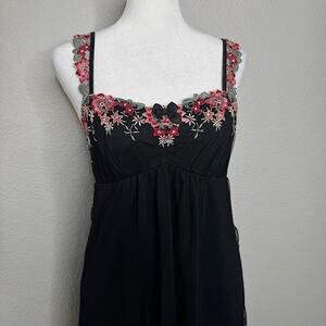 Soma Allura Bouquet Black Lace Lingerie Sz Small